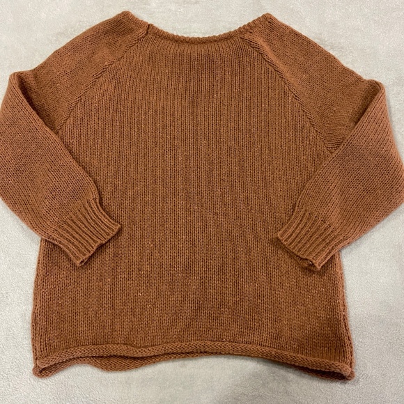 Brown Knit Sweater Size Large - Picture 6 of 11
